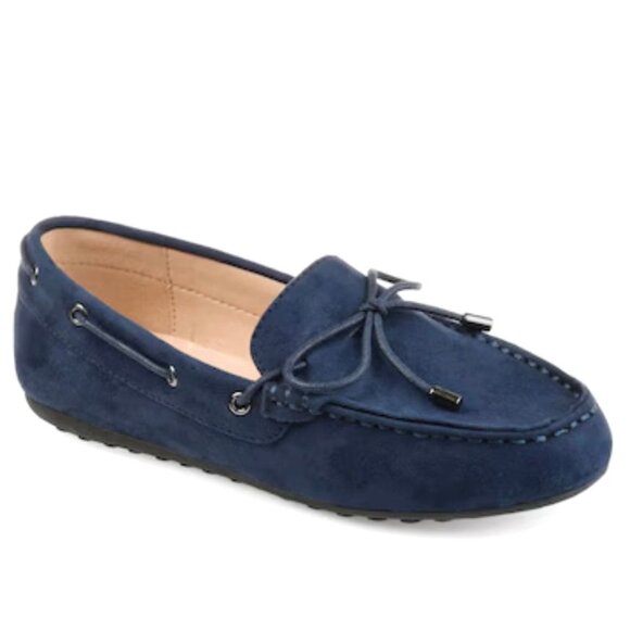 Journee Collection Shoes - JOURNEE COLLECTION THATCH Women's Loafers Slip On Flats Moccasin Navy Size 10